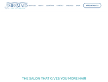 Tablet Screenshot of mermaidhairextensions.com
